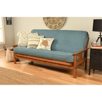 Kodiak Furniture Monterey Barbados Sofa With Aqua Blue Fabric Mattress
