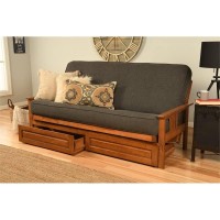 Kodiak Furniture Monterey Barbados Storage Sofa And Charcoal Fabric Mattress