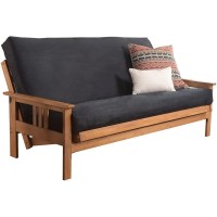 Kodiak Furniture Monterey Butternut Sofa With Suede Black Mattress