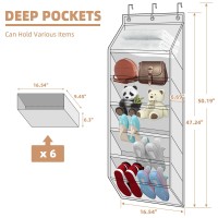 Storage Maniac Over The Door Shoe Organizer 2 Pack Hanging Shoe Organizer 6Tier Large Deep Pockets Door Shoe Rack 12 Pairs Of