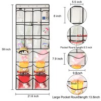 Tidymaster 2 Pack Extra Large Hanging Crystal Clear Over Door Shoe Organizers Closet Shoe Organizer Shoe Rack Organizer Shoe Sto