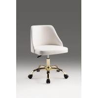 Neos Modern Adjustable Height Office Chair (Gold, White)