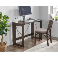 Meco Industries Stakmore Folding Desk Table, Espresso