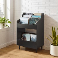 Liam Record Storage Stand Black