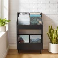 Liam Record Storage Stand Black