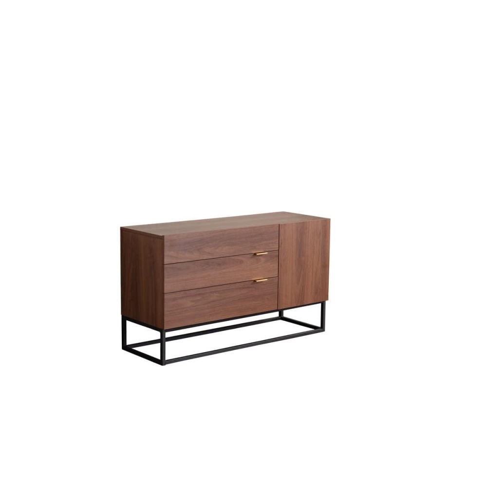 Lilola Home Roscoe Console Table Walnut Brown