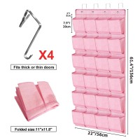 Pink Shoe Organizer Over The Door For Girls Women Kids Room Hanging Shoe Rack Organizer For Closet Door Zapateras Storage Holder