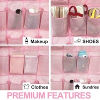 Pink Shoe Organizer Over The Door For Girls Women Kids Room Hanging Shoe Rack Organizer For Closet Door Zapateras Storage Holder