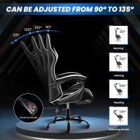 Yssoa Gaming Chair With Footrest Big And Tall Gamer Chair Racing Style Adjustable Swivel Office Chair Ergonomic Video Game Ch