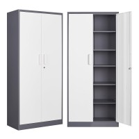 Sisesol Metal Storage Cabinet With Doors And Shelves 71 Tool Storage Cabinet Garage Cabinets And Storage System Kitchen Pant