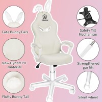 Joyfly White Gaming Chair Computer Gaming Chair For Girls Teens Kawaii Gamer Chair Pc Ergonomic Office Chair With Pu Dirtresi