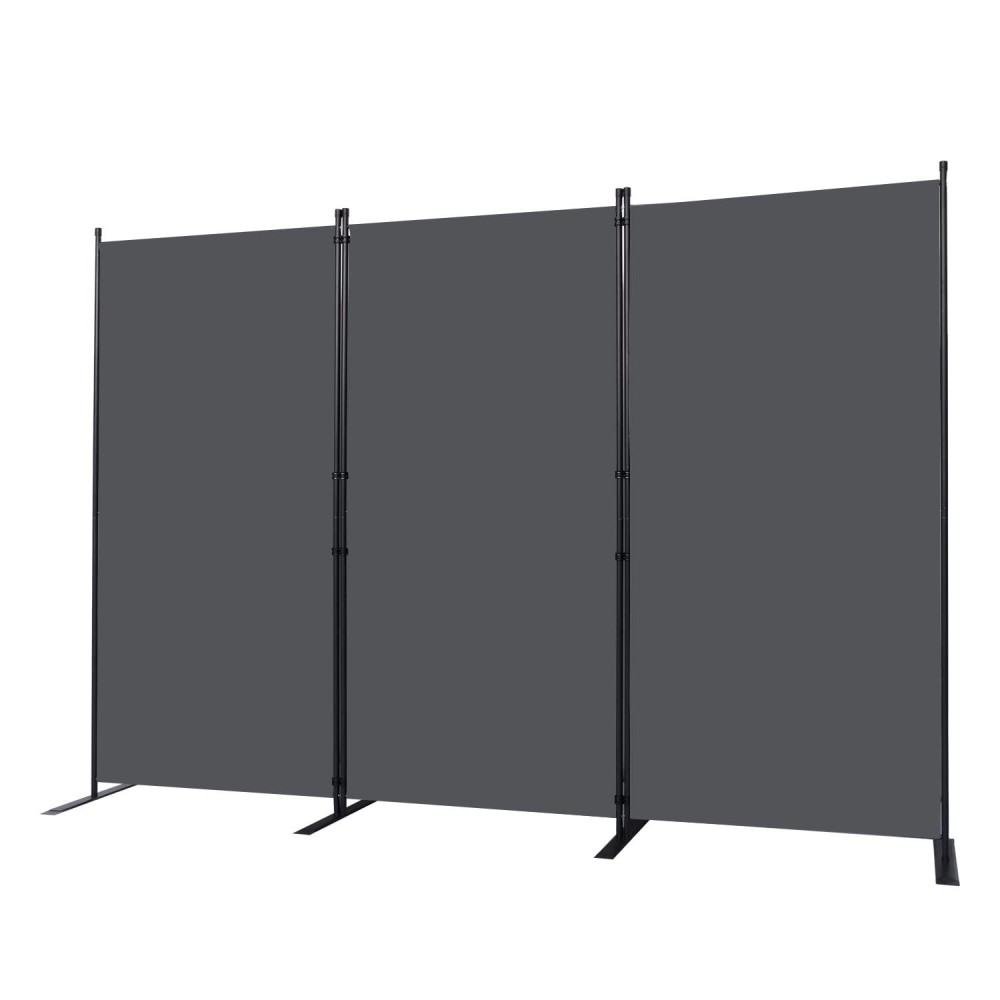 Chosenm Room Divider, 3 Panel Folding Privacy Screens With Wider Support Feet, 6 Ft Portable Room Partition For Room Separator, 102