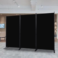 Chosenm Room Divider, 3 Panel Folding Privacy Screens With Wider Support Feet, 6 Ft Portable Room Partition For Room Separator, 102