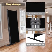 Chosenm Room Divider 6 Panel Folding Privacy Screens With Wider Support Feet 6 Ft Portable Room Partition For Room Separator