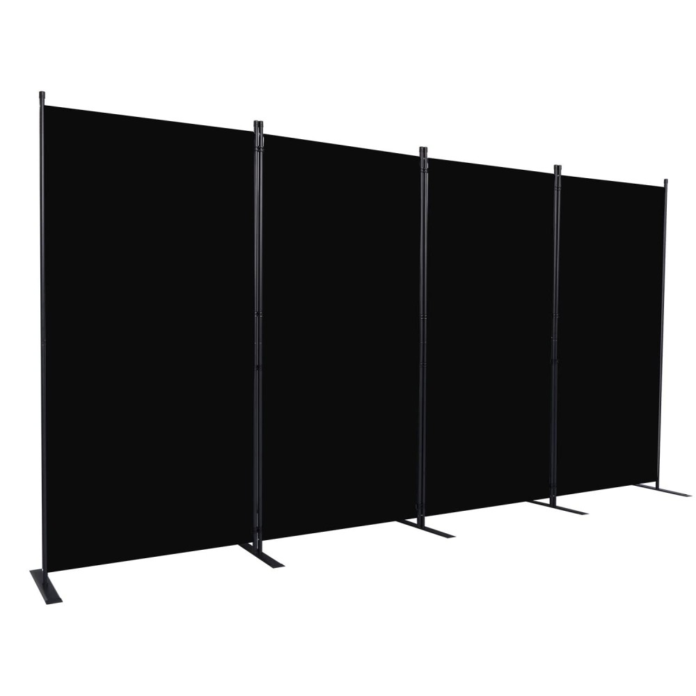 Chosenm Room Divider, 4 Panel Folding Privacy Screens With Wider Support Feet, 6 Ft Portable Room Partition For Room Separator, 136