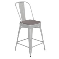 Kai Commercial Grade 24 High Counter Height Stool