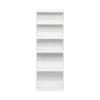 Furinno JAYA Enhanced Home 5-Tier Shelf Bookcase, White