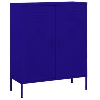 vidaXL Storage Cabinet Navy Blue 80x35x1015 cm Steel