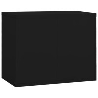 vidaXL Filing Cabinet Black 90x46x725 cm Steel