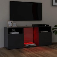 vidaXL TV Cabinet with LED Lights Gray 47.2x11.8x19.7
