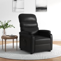 vidaXL Standup Recliner Black Faux Leather