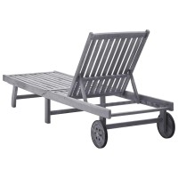 vidaXL Sun Lounger Solid Acacia Wood