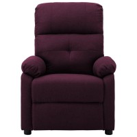 Vidaxl Massage Recliner Chair Purple Fabric