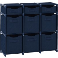 9 Cube Closet Organizers And Storage Includes All Storage Cube Bins Easy To Assemble Closet Storage Unit With Drawers Room