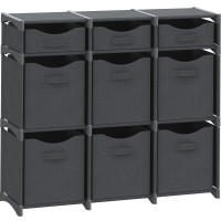 9 Cube Closet Organizers And Storage Includes All Storage Cube Bins Easy To Assemble Closet Storage Unit With Drawers Room