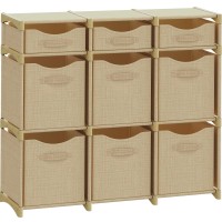 9 Cube Closet Organizers And Storage Includes All Storage Cube Bins Easy To Assemble Closet Storage Unit With Drawers Room