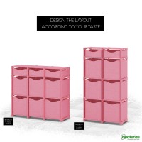 9 Cube Closet Organizers And Storage Includes All Storage Cube Bins Easy To Assemble Closet Storage Unit With Drawers Room