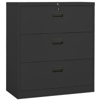 vidaXL Filing Cabinet Anthracite 354x181x406 Steel