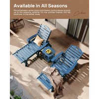 Ciokea Chaise Lounge Chair Outdoor With Wood Texture Adjustable 5Position Chaise Lounge Outdoor Patio Lounge Chair For Poolsi