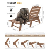 Ciokea Chaise Lounge Chair Outdoor With Wood Texture Adjustable 5Position Chaise Lounge Outdoor Patio Lounge Chair For Poolsi