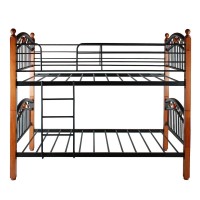 Better Home Products Lexus TwinTwin Black Metal Bunk Bed