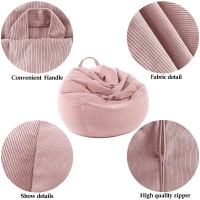 Lpmoera 3 Ft Bean Bag Chair Cover Stuffed Animal Storage Bean Bag Chair Cover No Filler For Kids And Adultspremium Corduroy S