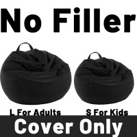 Lpmoera Stuffed Animal Storage Bean Bag Chair Cover No Filler For Kids And Adultspets Dogscats Lazy Bedssoft Premium Cordur