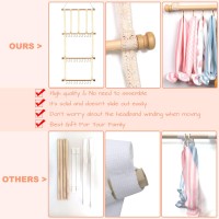 Subesty Hair Bows Holder Organizer For Girls Hair Bows, 30 Hooks Baby Headband Hair Accessories Organizer Storage Newborn Bow Holder For Wall, Room, Door Or Closet