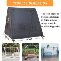 Slan Arrow Patio Swing Cover Aframe Swing Covers Waterproof 3 Seat Uv Resistant Weather Protector For Outdoor Courtyard Patio F