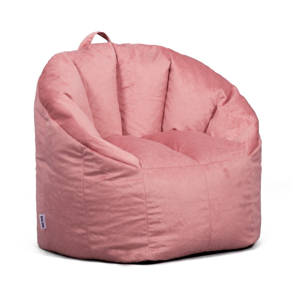 Big Joe Milano Plush Desert Rose Beanbag Chair