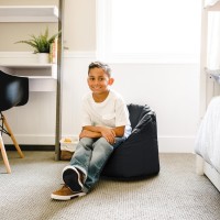 Big Joe Milano Kids Smartmax Black Beanbag Chair