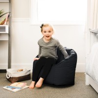 Big Joe Milano Kids Smartmax Black Beanbag Chair