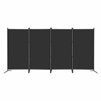 4 Panel Privacy Screen Room Dividers 6Ft Tall Portable Office Wall Divider For Rooms Separator 136