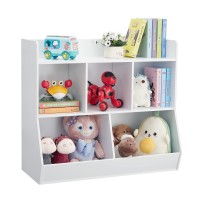 Kovhzcu Toy Storage Organizer With Bookshelf 5Cubby Childrens Toy Shelf Toy Storage Cabinet Suitable For Childrens Room P