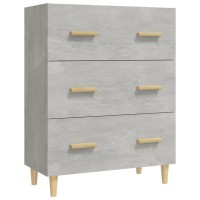 vidaXL Sideboard Concrete Gray 276x134x354 Engineered Wood