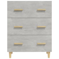 vidaXL Sideboard Concrete Gray 276x134x354 Engineered Wood