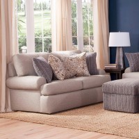 American Furniture Classics Two Cushion Loveseat and 4 Accent Pillows