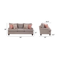 American Furniture Classics Arm Sofa with 4 Accent Pillows