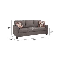 American Furniture Classics Apartment Sized Sofa with 2 Accent Pillows