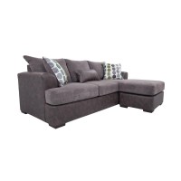 American Furniture Classics Sofa with Chaise Dark GrayDark Charcoal